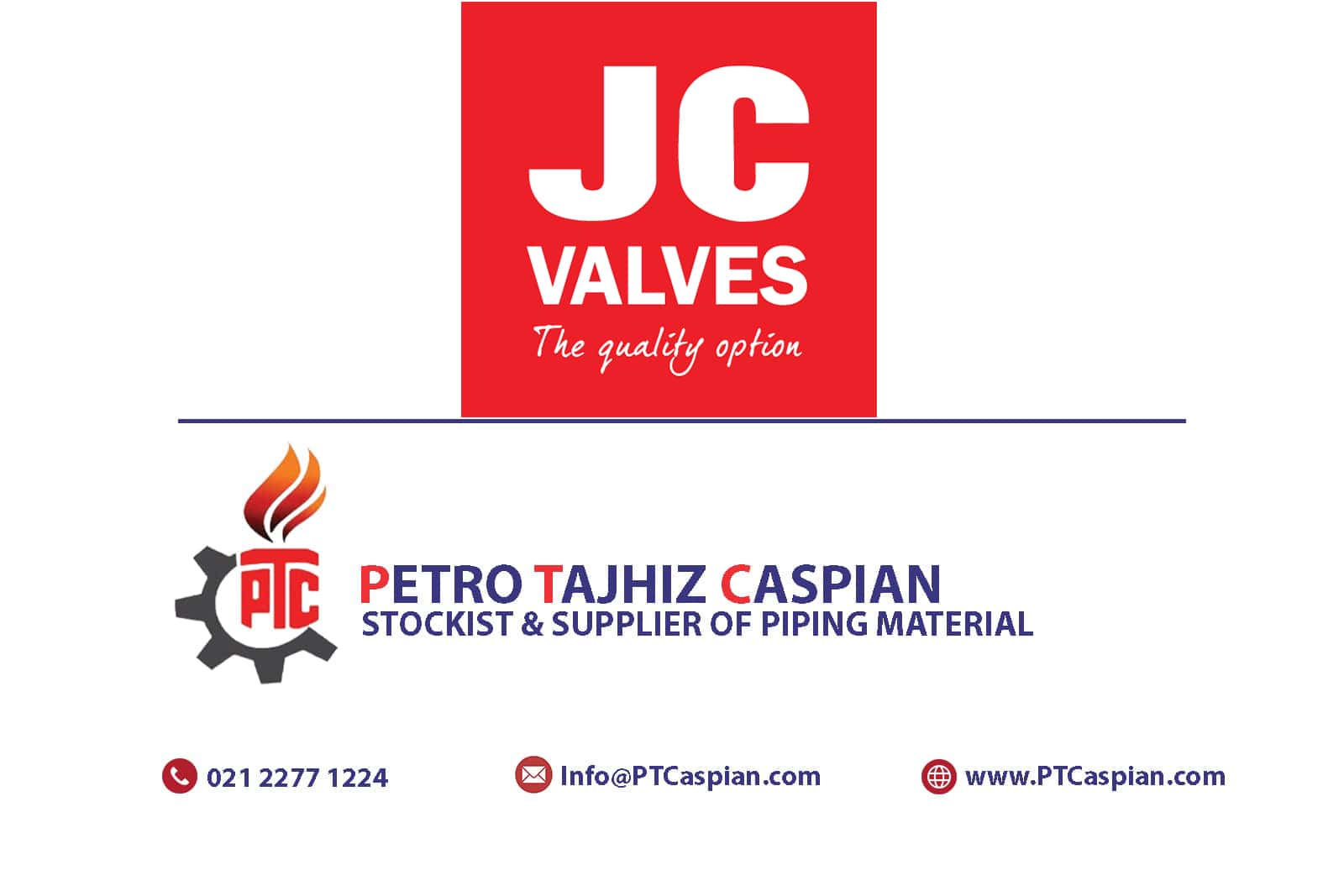 نمایندگی انحصاری شیرآلات جی سی JC VALVE