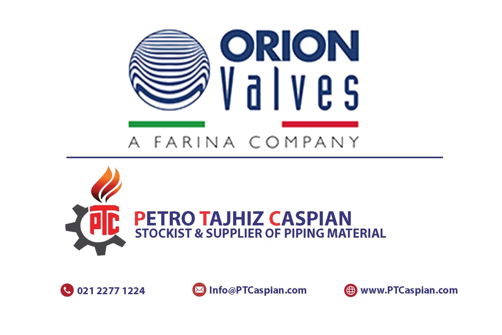 نمایندگی انحصاری شیرآلات اوریون ORION VALVE